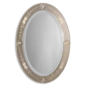 Donna Antique Oval Mirror